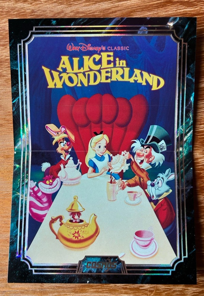 ALICE IN WONDERLAND 2025 Kakawow Disney Cosmos Collection Poster Memorabilia SP