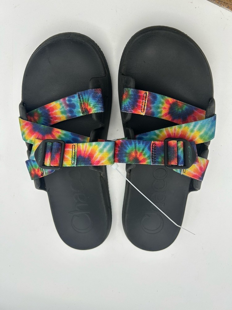 Chaco Chillos Slide Womens Casual Sandal Rainbow Multicolor Slip On Size 11