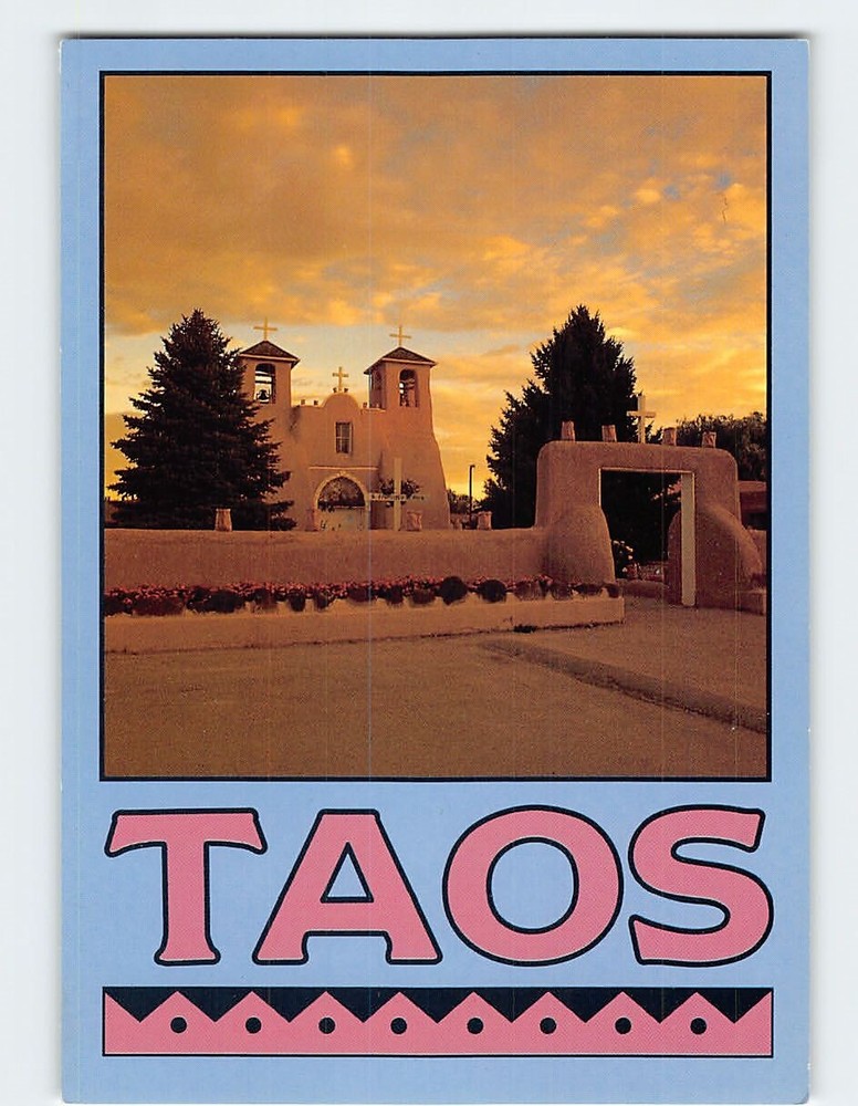 Postcard St. Francis De Asis, Taos, New Mexico
