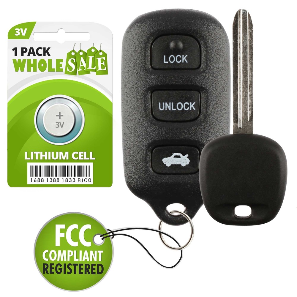 Replacement For 2002 Toyota Camry 4C Key + Fob Remote