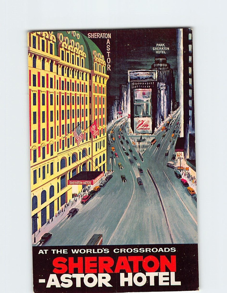 Postcard Hotel Sheraton-Astor NYC NY USA