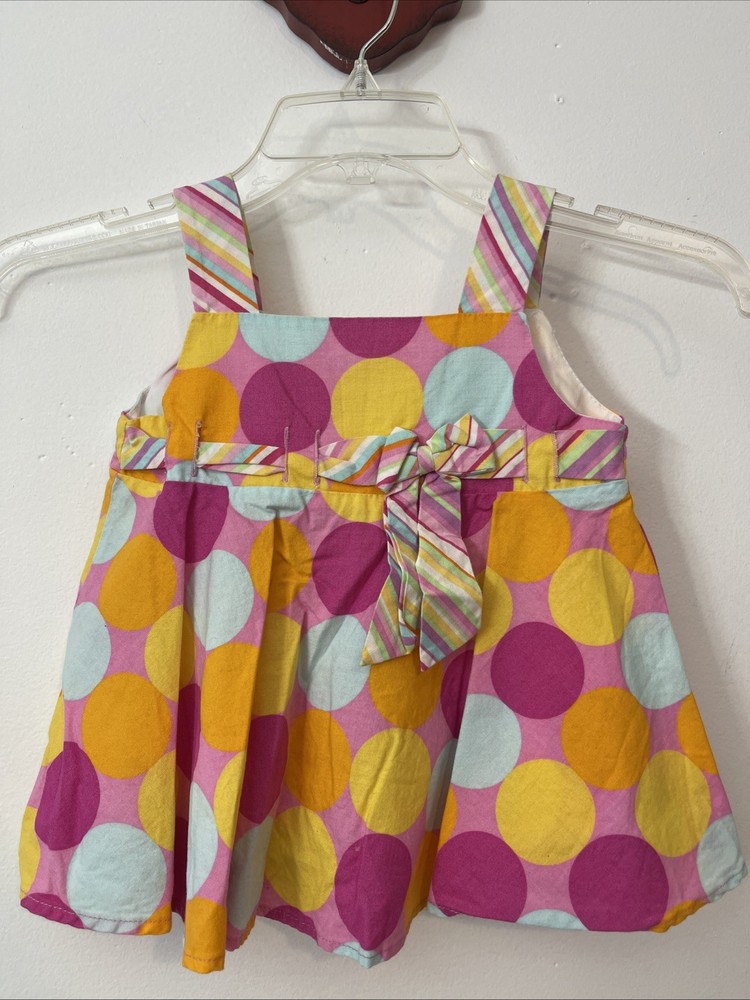 Rare Editions Girls 2t Colorful Sleeveless Cotton Tunic-Style Blouse! A3167