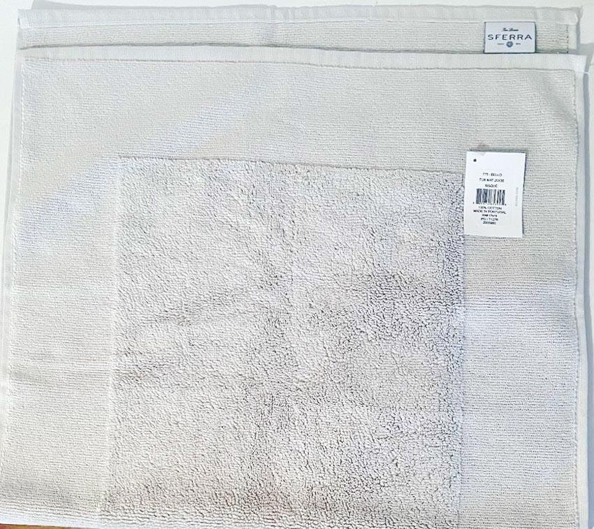 Sferra Bello Bath Tub Mat in Bisque Soft 100% Combed Cotton 20x35
