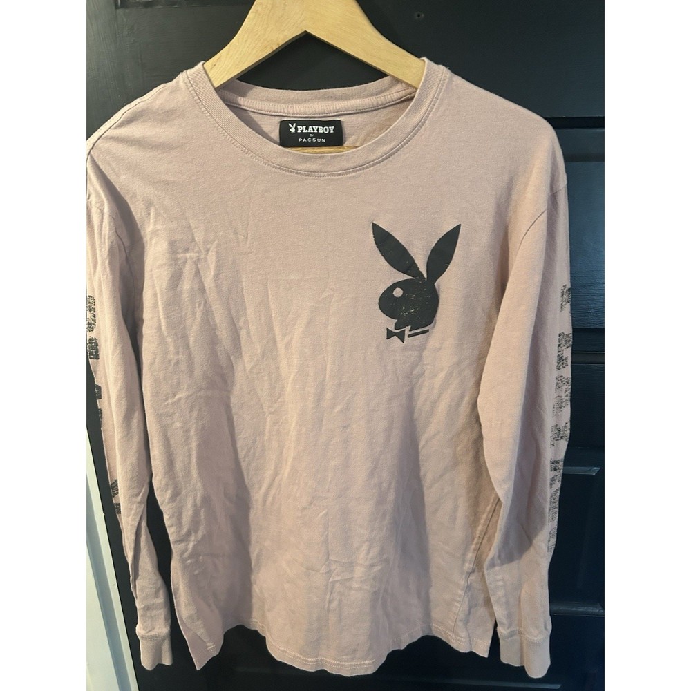 Playboy Long Sleeve T Shirt By Pacsun Pink Men's Size Medium Preowned