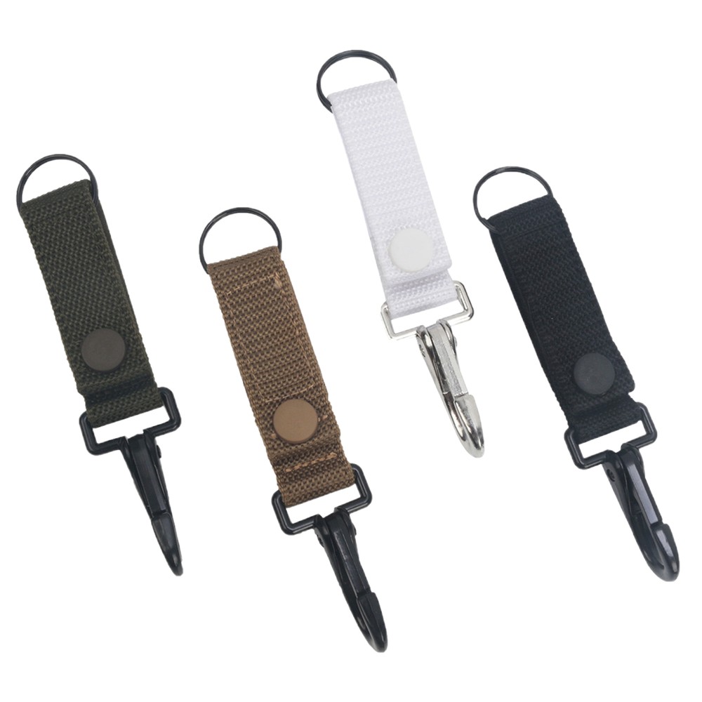 Belt Keeper Clip Gear Holder Key Ring For Outside Nylon Webbing Belt Key Clip