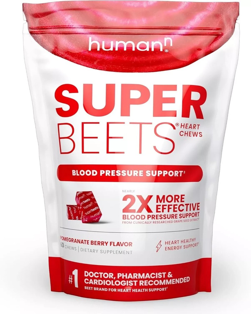 humanNE SuperBeets Heart Chews - Nitric Oxide Production and Blood Pressure