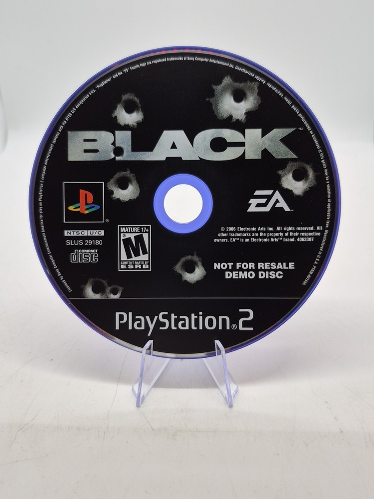 Black (Sony PlayStation 2, PS2 2006) Video Game Disc Only