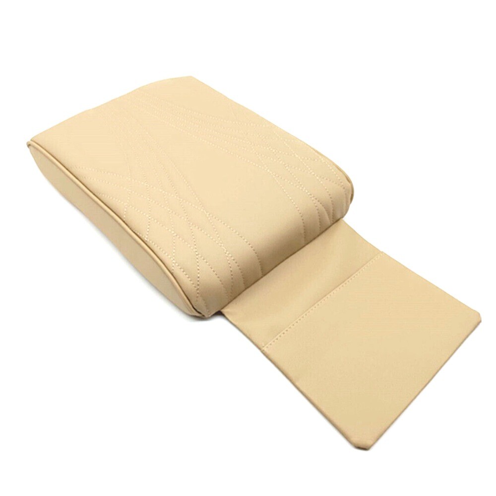 1pc Car Armrest Pad Cover Auto Center Console Mat Heighten Cushion PU Leather~