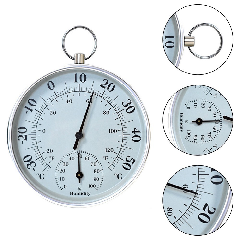 Accurate Readings with Stylish Waterproof Pointer Thermometer Hygrometer-image