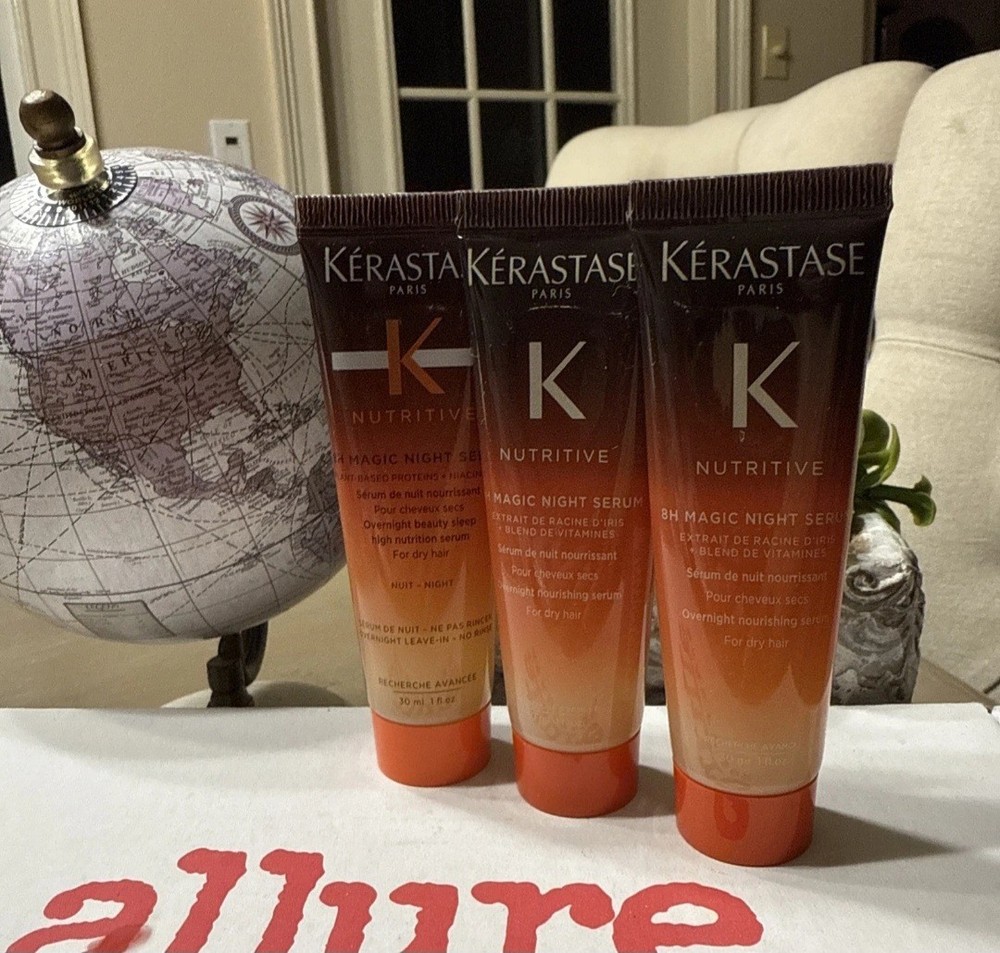 LOTS OF 3 Kerastase Nutritive 8H Magic Night Serum 30ml*3 B2