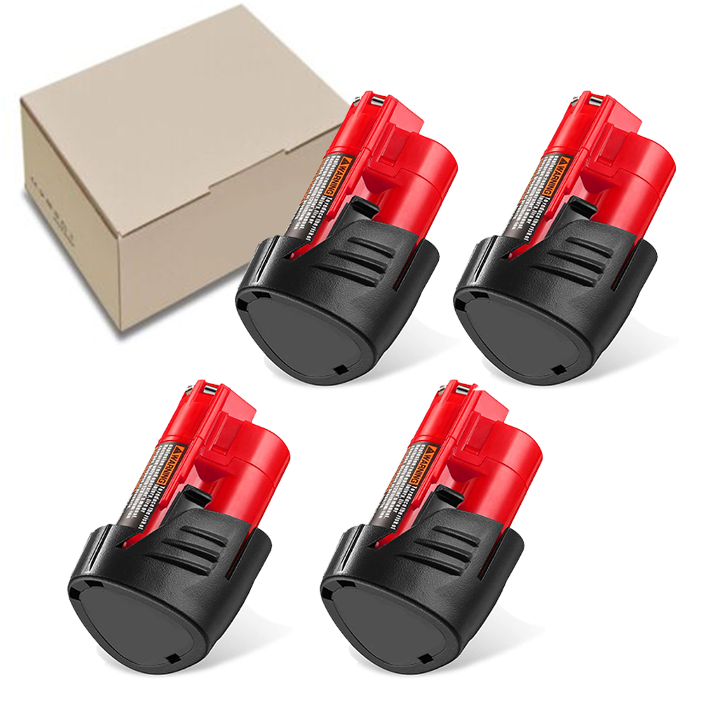 4 Pack M12 3.5Ah Battery for Milwaukee 12V Lithium Ion 48-11-2401 48-11-2420 New