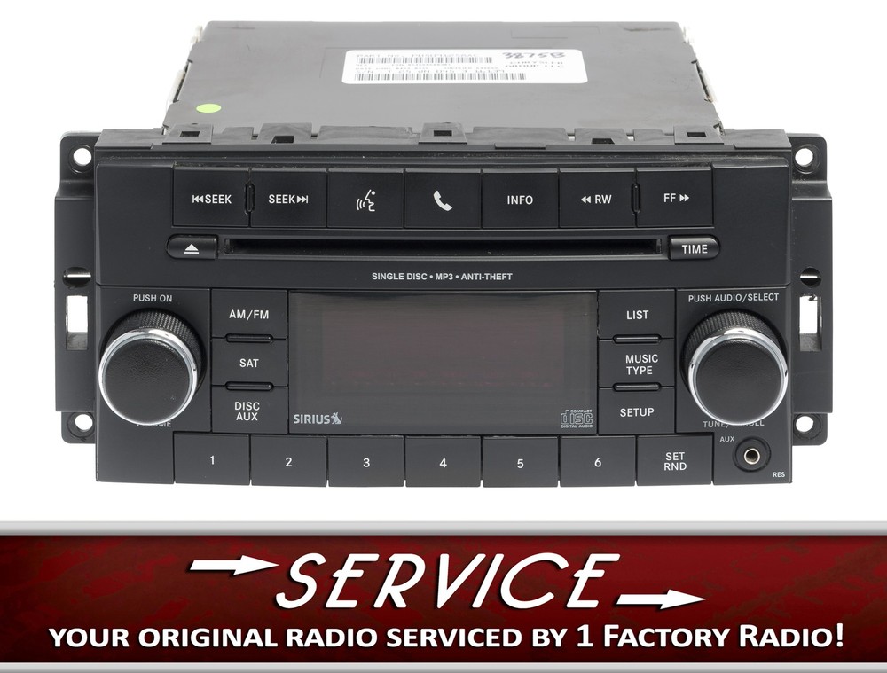 Remanufacture SERVICE for 2013-20 Dodge Caravan Radio AM FM CD P05091258AC RES