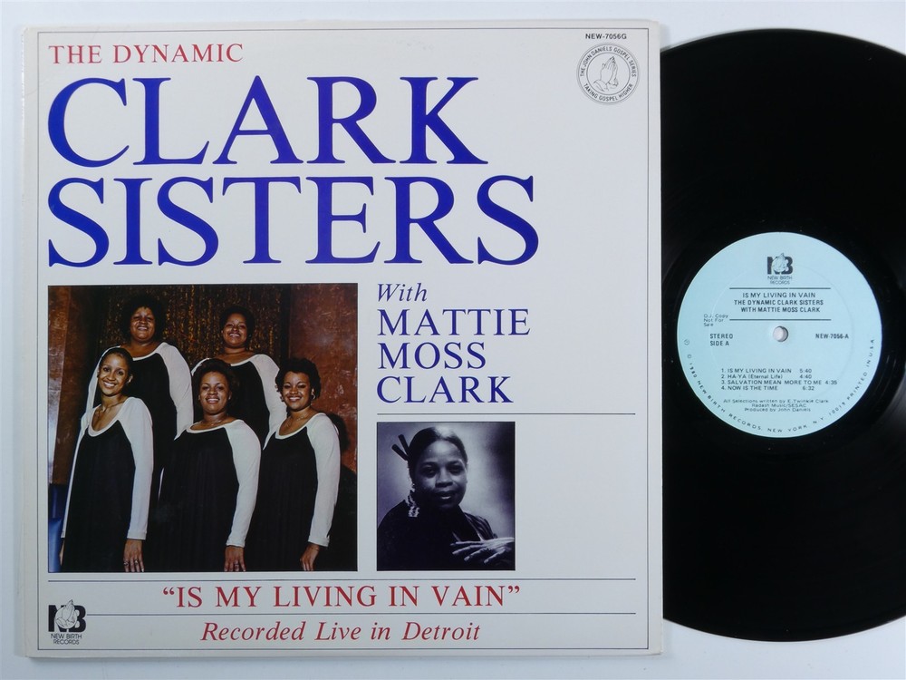 CLARK SISTERS The Dynamic... NEW BIRTH LP VG+ i