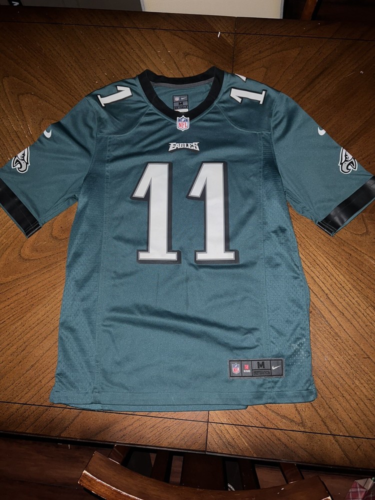 Nike NFL Jersey men's Medium Carson Wentz #11 Philadelphia Eagles Football Green