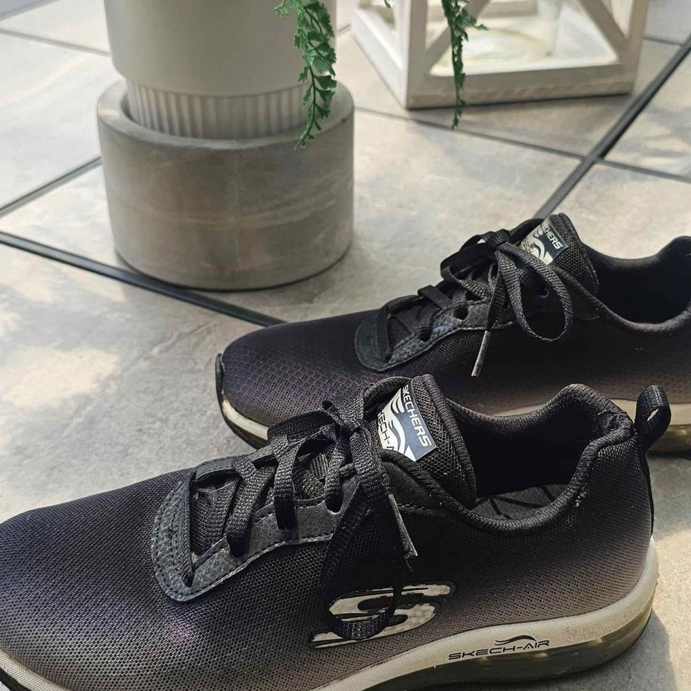 Женские черно-белые туфли Skechers / Skecher-Air размер 6.