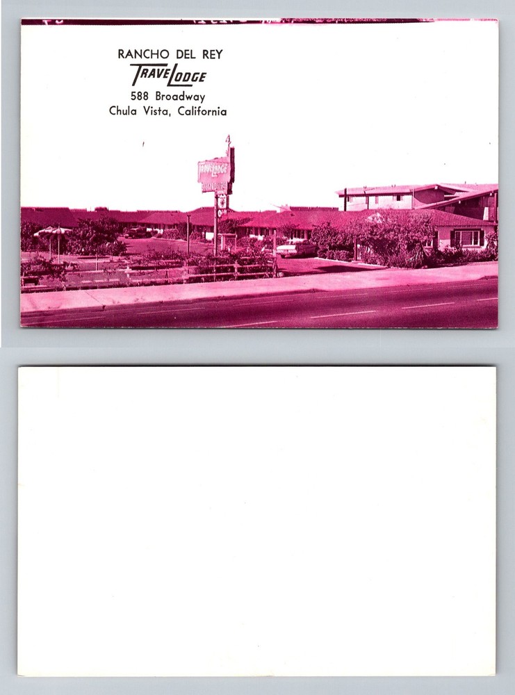 Chula Vista CA-California, Rancho Del Rey Travelodge Motel Vintage Postcard