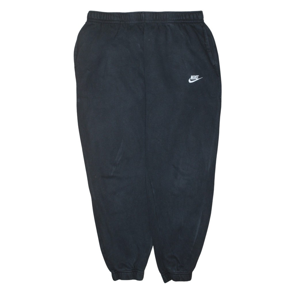 Nike Mens Joggers Black Fleece Sweatpants Elastic Waist Tapered Cuffed Pants XL
