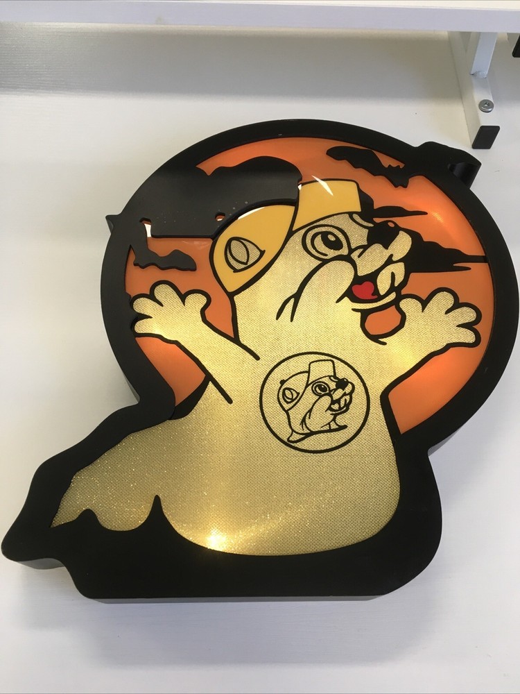 Bucees Halloween Light - blemishes on bottom and top as shown