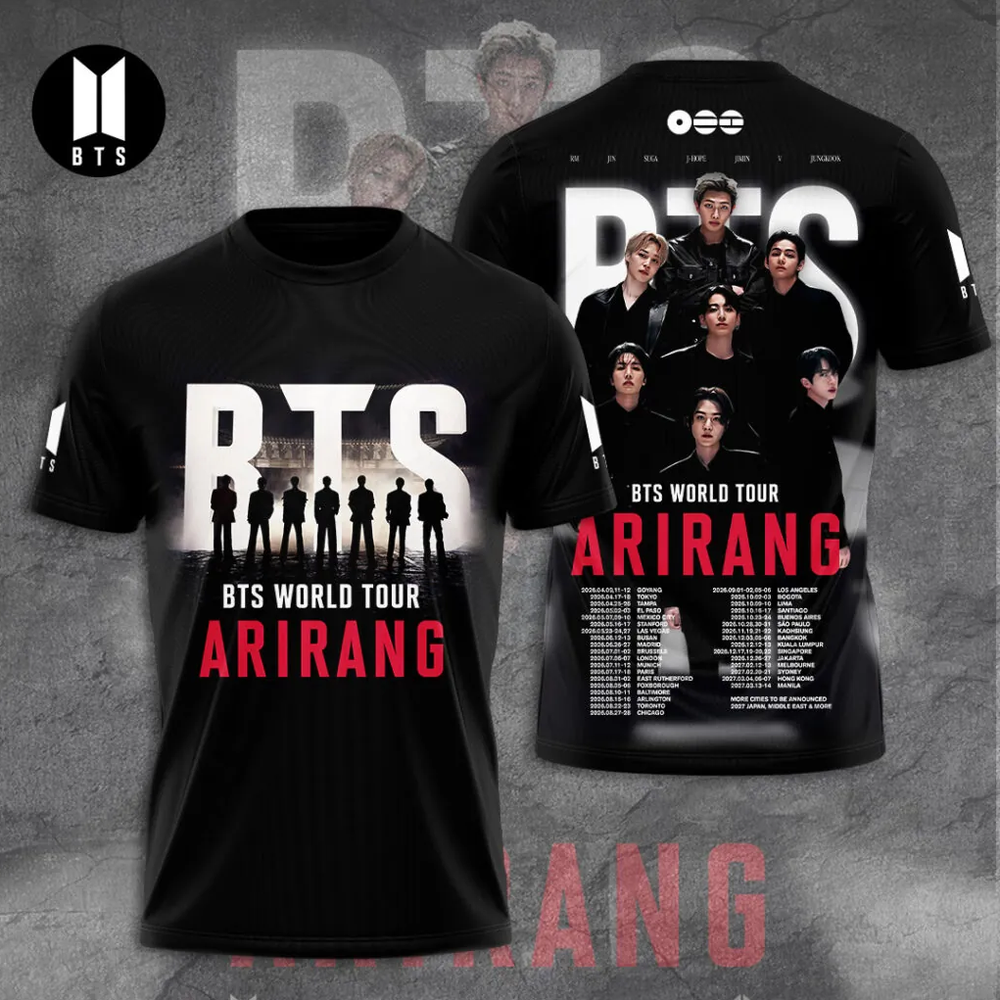 BTS World Tour 2026 Arirang AOP T-Shirt
