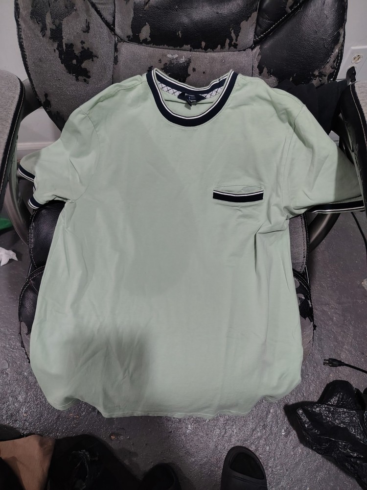 NWT Ben Sherman Short-Sleeve Green Welt Pocket Ringer Tee size Medium