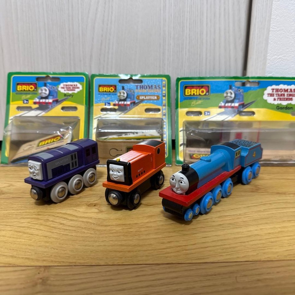 BRIO THOMAS RUSTY SPLATTER GORDON WITH BOX #aa0ab3