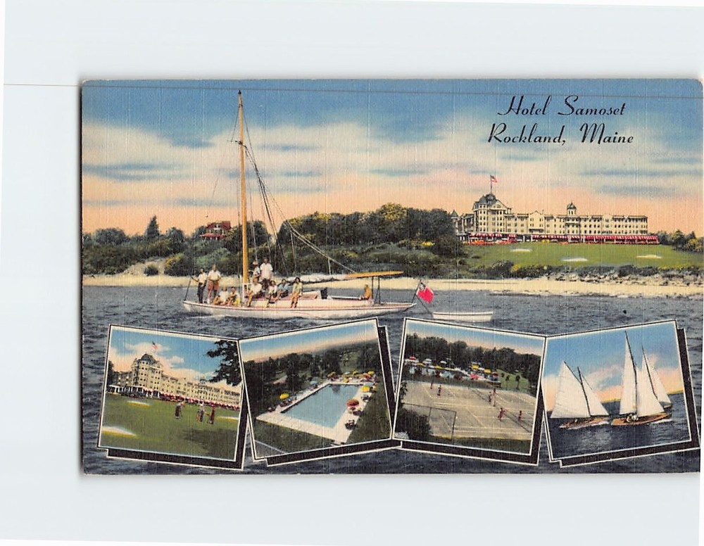 Postcard Hotel Samoset Rockland Maine USA