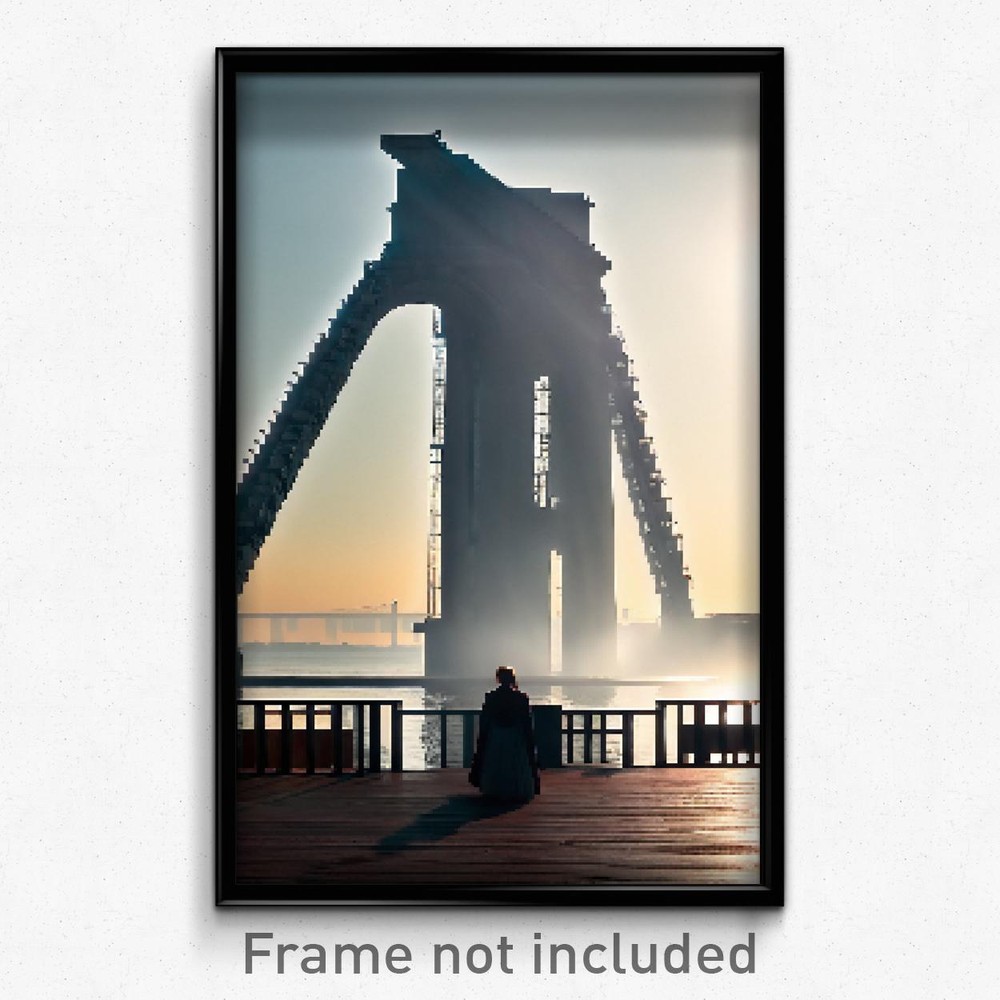 Pixel Art Poster - Huge Staith (8 Bit Psychedelic Trippy Weird Video Game Print)