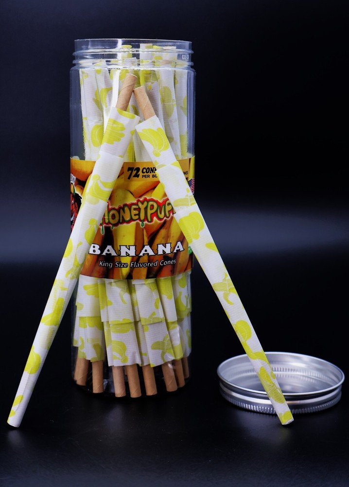 Banana! Classic King Size(72 Cones)-Banana Flavored Pre Rolled Cones With Tips