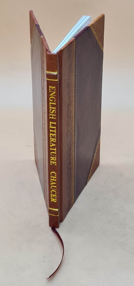 Leather Bound 1911 Chaucer English Literature Reference Book