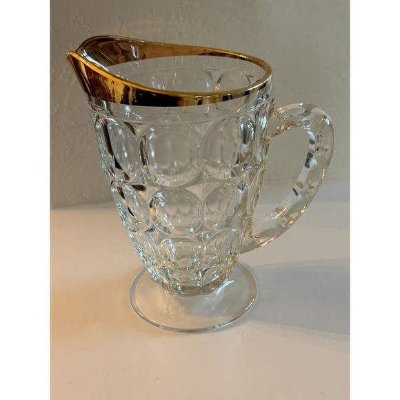 Vintage Jeannette Clear Glass Crystal 