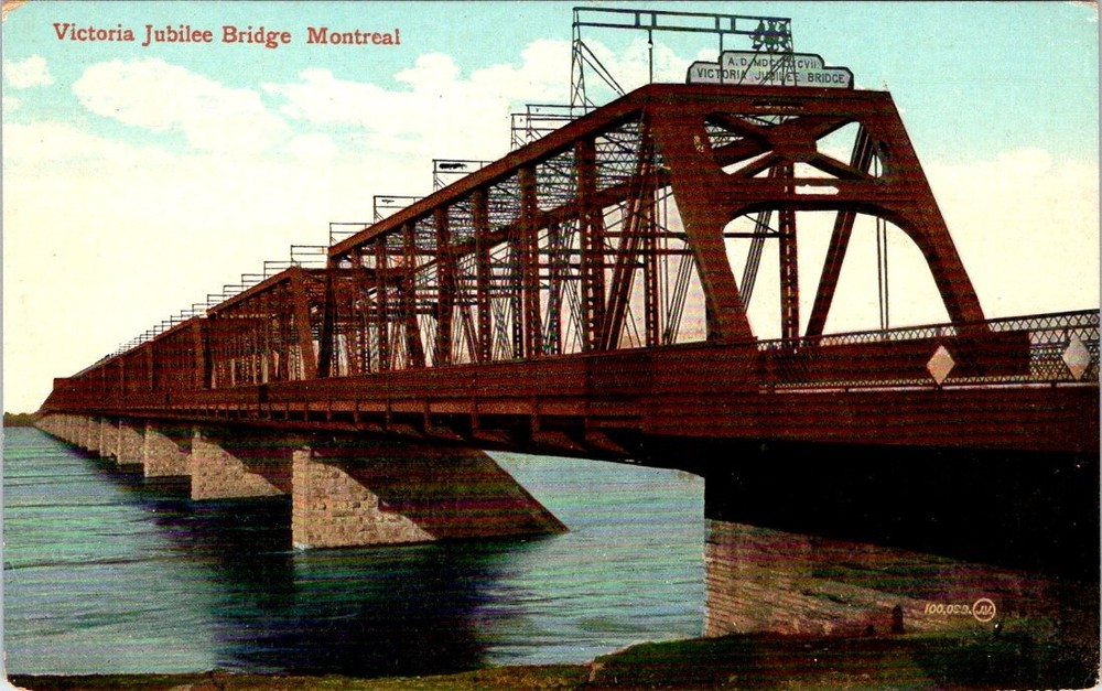 Victoria Jubilee Bridge, MONTREAL, Canada Postcard