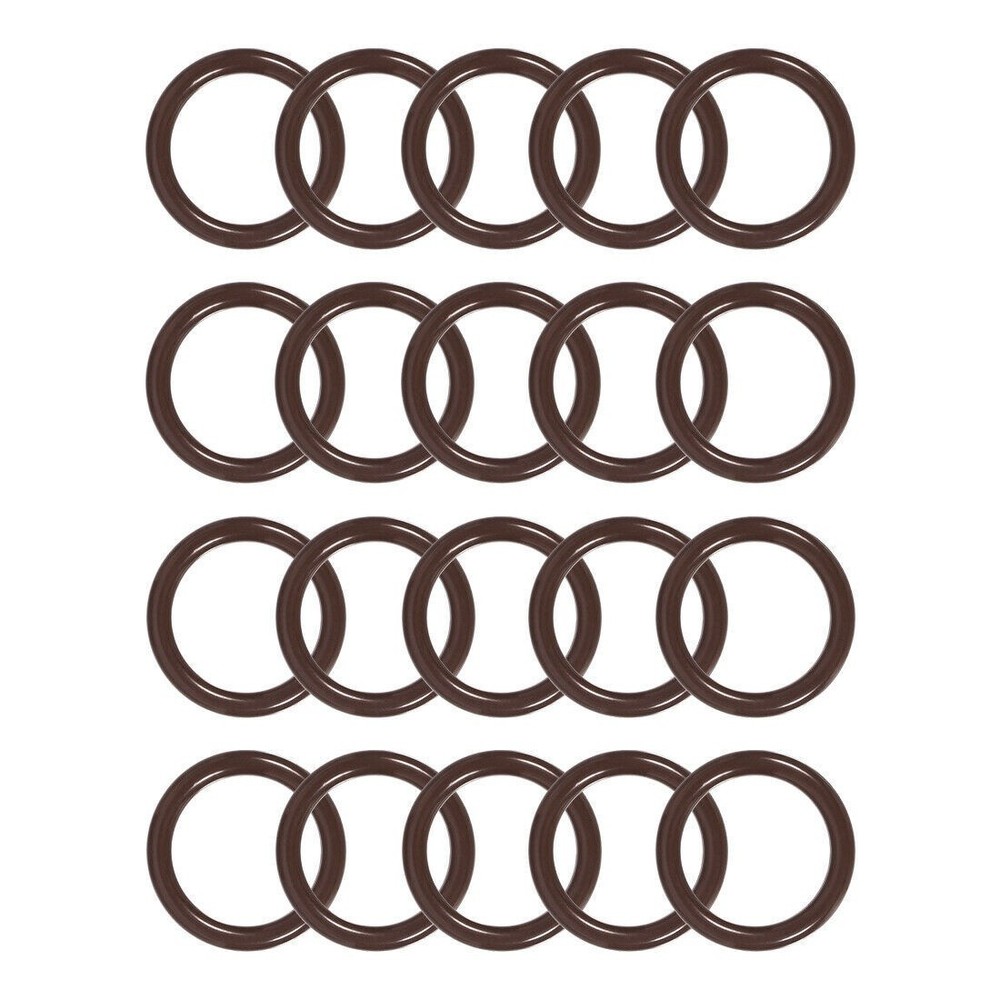 20pcs rubber O-rings 19mm OD 14.2mm ID 2.4mm width metric FKM sealing gasket #j