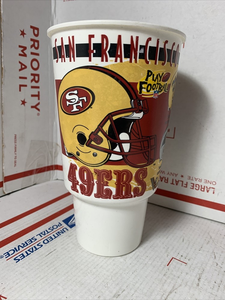 Vtg 1997 San Francisco 49ers NFL Football Souvenir Drink Cup 3COM Park Schedule