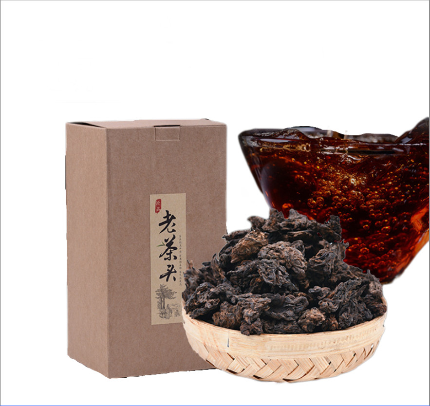 Puerh Tea Ripe Tea Old Tea Head Aged Dry Storage Pearl Tea Head Lao Cha Tou 500g