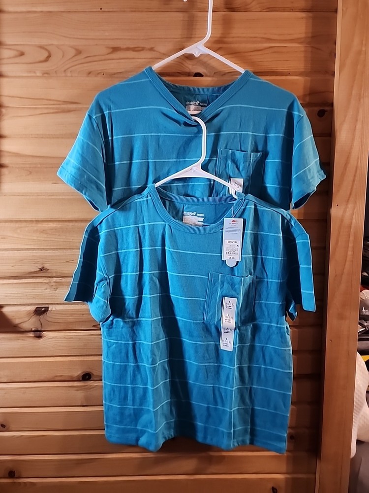 Cat & Jack Kids Boys Shirts 10/12 Lot Of 2