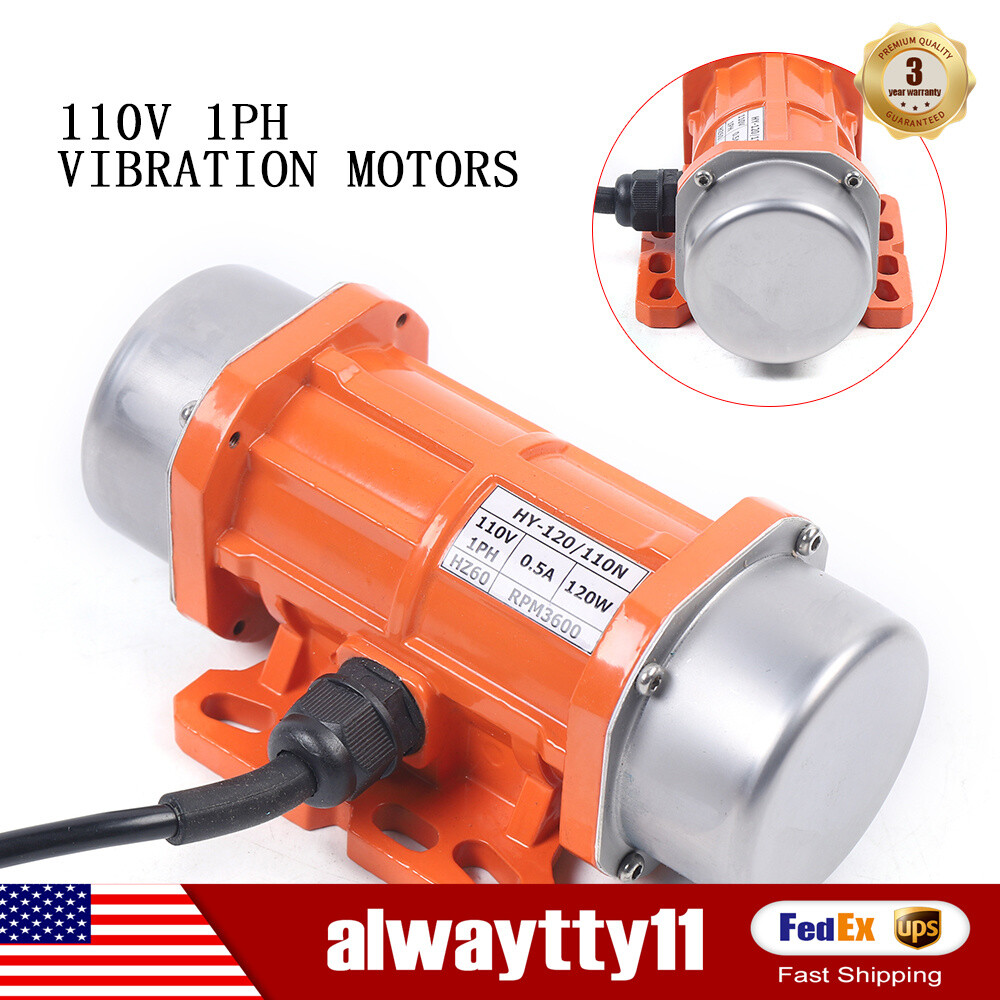 110V 120W Single-Phase Industrial Vibration Motor with Controller for Screens