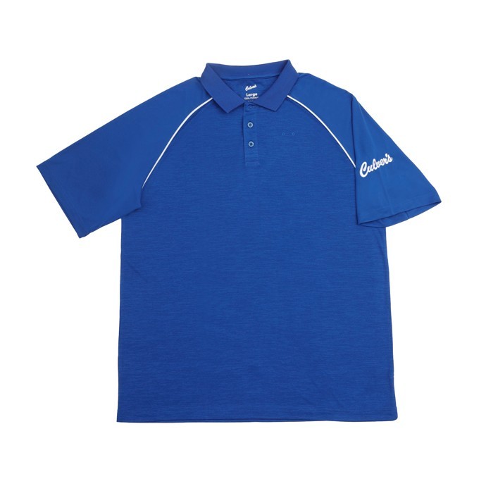 Culvers Shirt Work Polo Uniform V Neck Mens Employee Size Medium McDonalds `