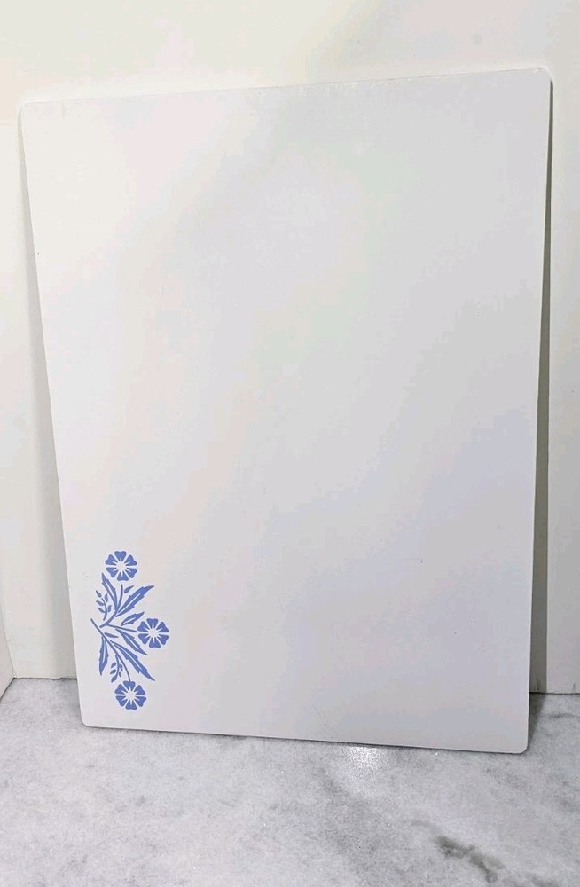 VTG Corning Blue Corn Flower Counter Saver 11” x 15” HTF