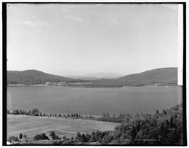 Photo:Lake Dunmore Vermont Green Mountains Outlet 1900s Landscape View