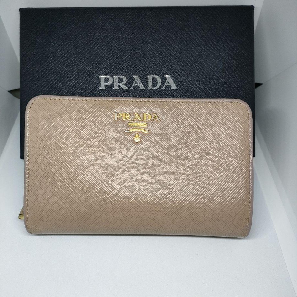 Prada Bifold Wallet Beige