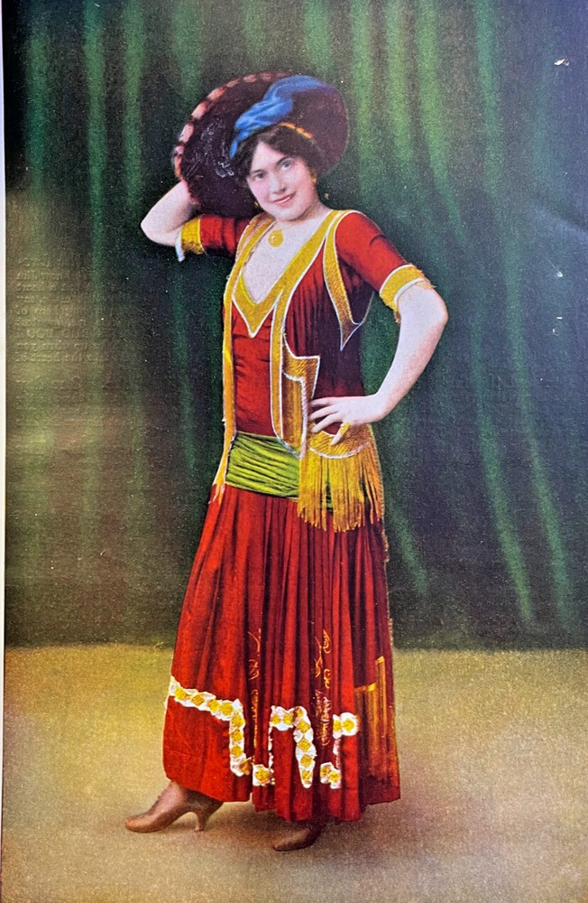 1910 Vintage Illustration Actress Grace La Rue