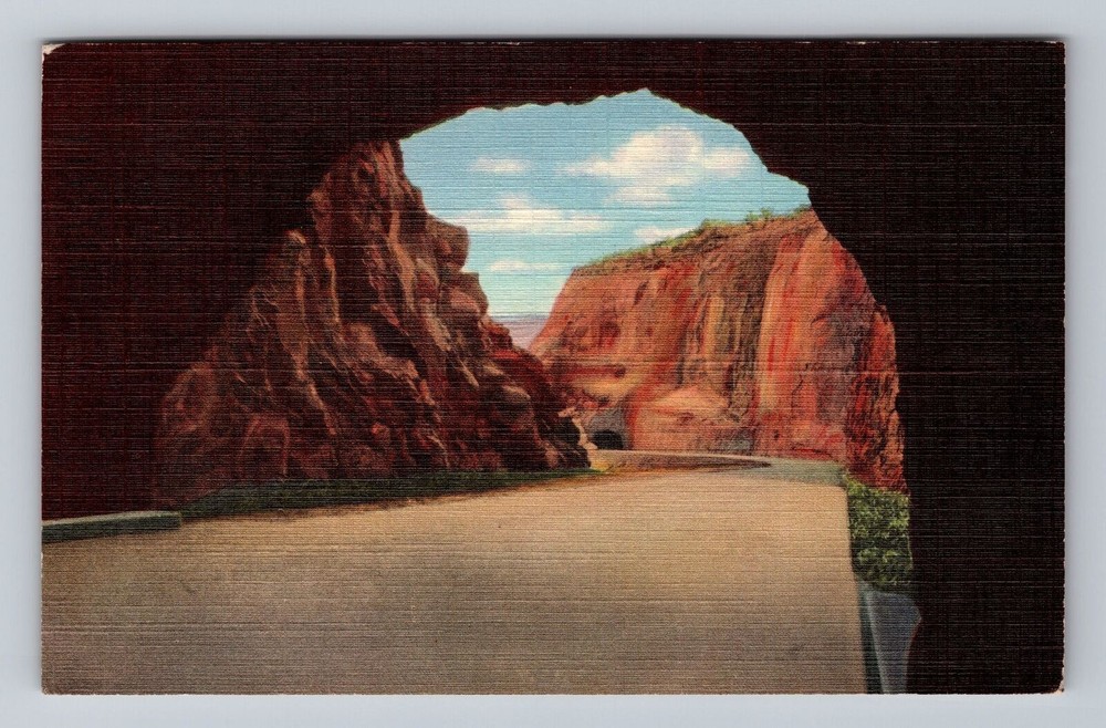 Colorado CO Colorado National Monument Tunnels Monument Rim Vintage Postcard