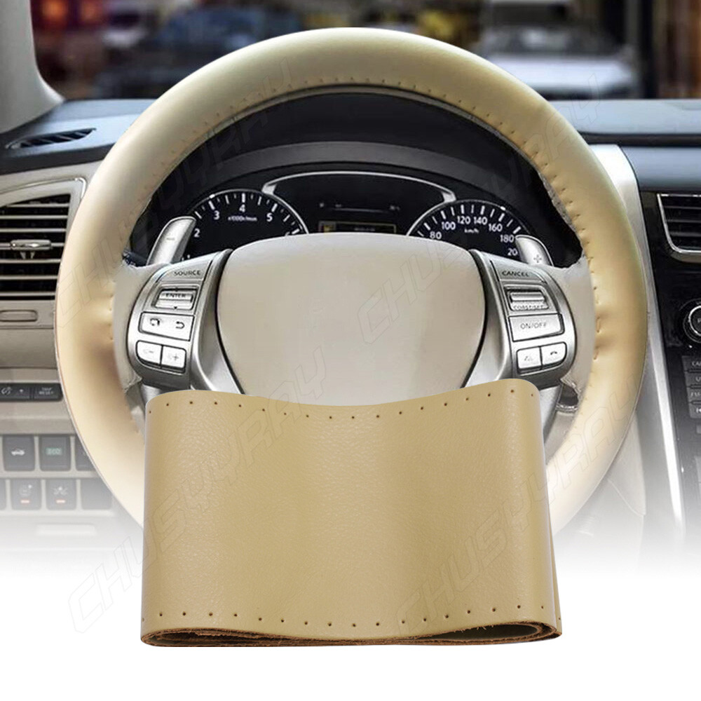 Genuine Beige Leather 15