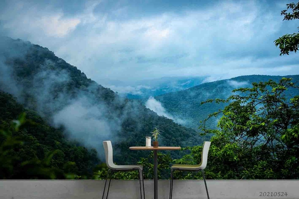 3D Mountain Forest Landscape Wall Murals Wallpaper Murals Wall Sticker