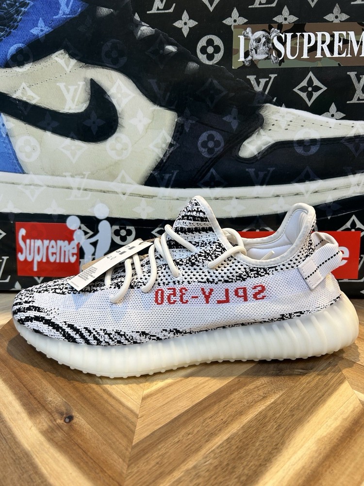 adidas Yeezy Boost 350 V2 Zebra New Size 12.5 CP9654 Grail