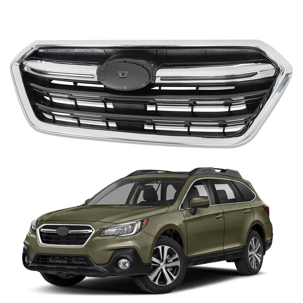 Front Grille Chrome & Black For 2018-2019 Subaru Outback SU1200172