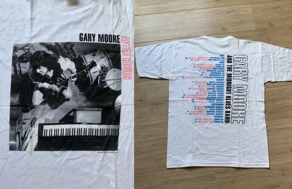 2 sides After Hours Tour Gary Moore Shirt White Unisex S-5XL 1UU008