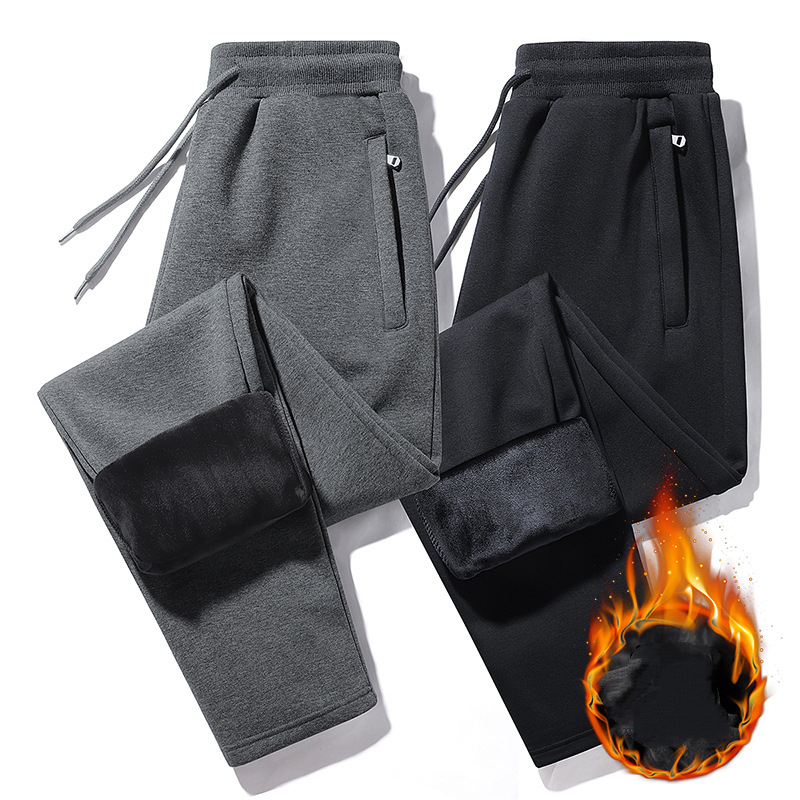 Thermal Cotton Pants Men's Loose Sport Thicken Warm Trousers Winter Jogger Pants