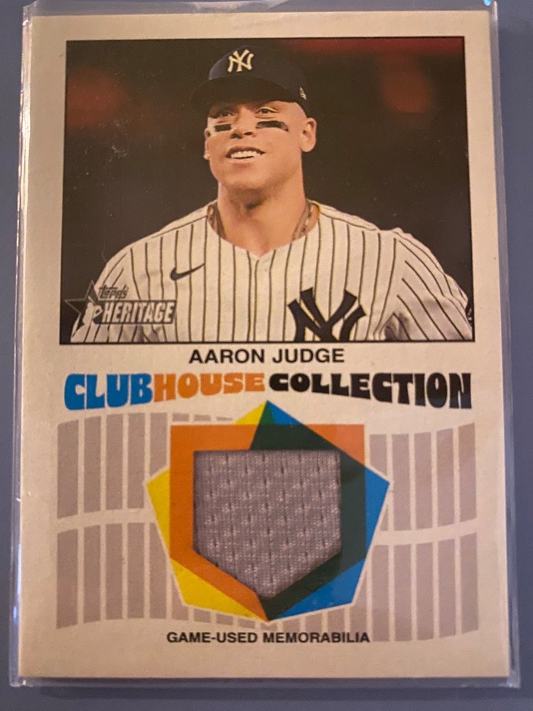 2026 Topps Heritage - Clubhouse Collection Relics Aaron Judge #CCR-AJ (MEM)