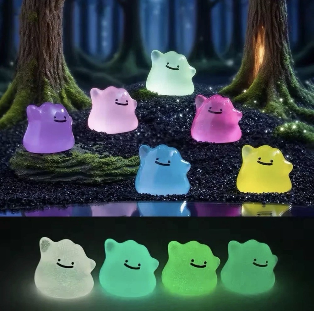 Pocket Monsters Ditto Figures Kawaii Disguise PVC Pokemon Mini Toy Gift 6 Pieces